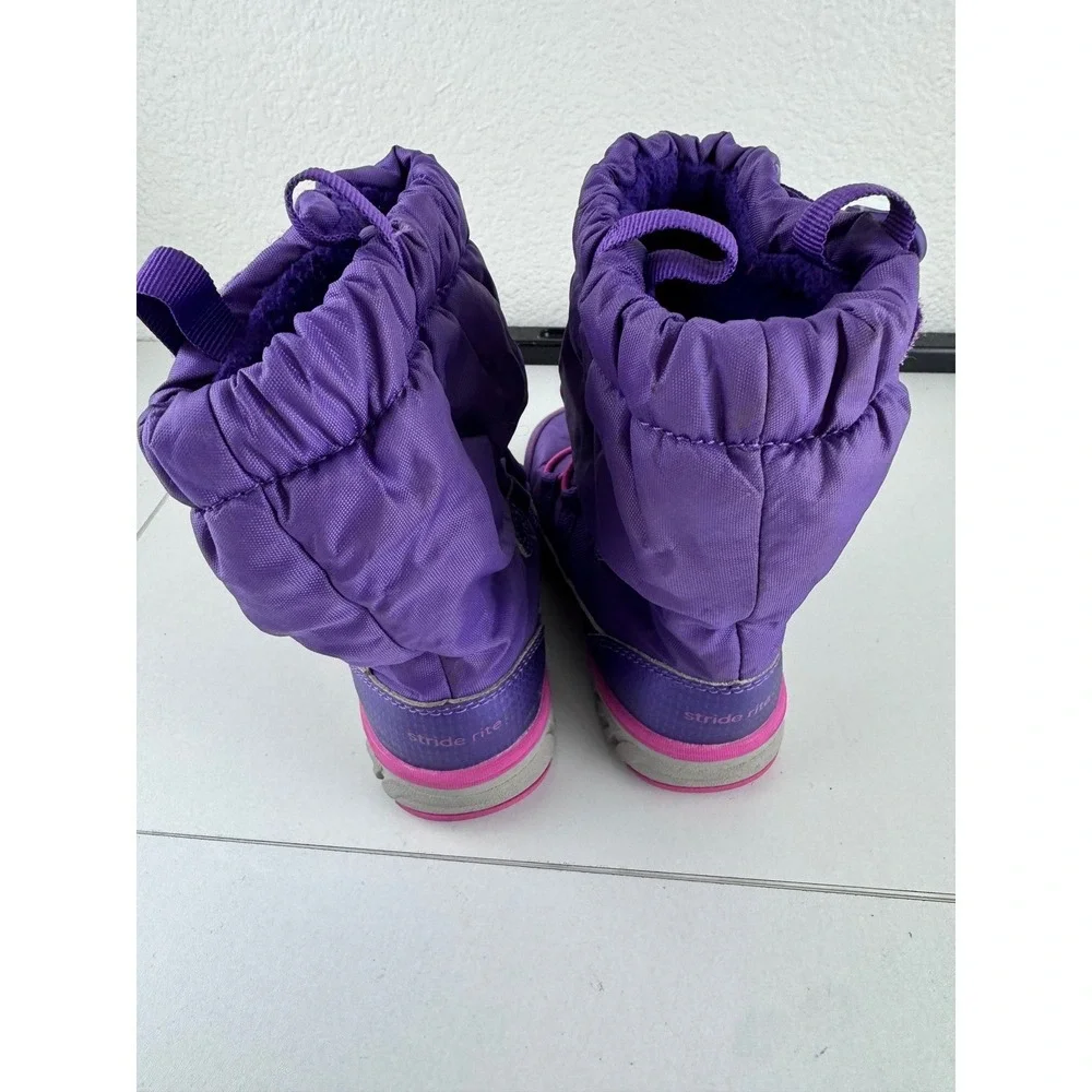 Stride Rite Girls M2P Sneaker Boot Purple‎ Pink 200 Gram Insulation 8 Waterproof